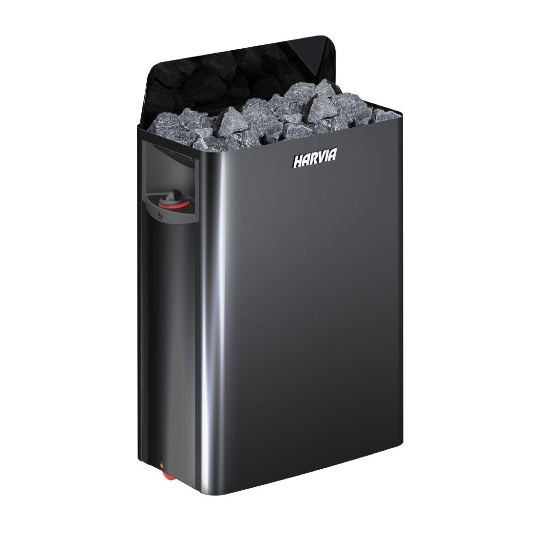Печка за сауна с вградено управление Harvia The Wall 8,0 kW Black