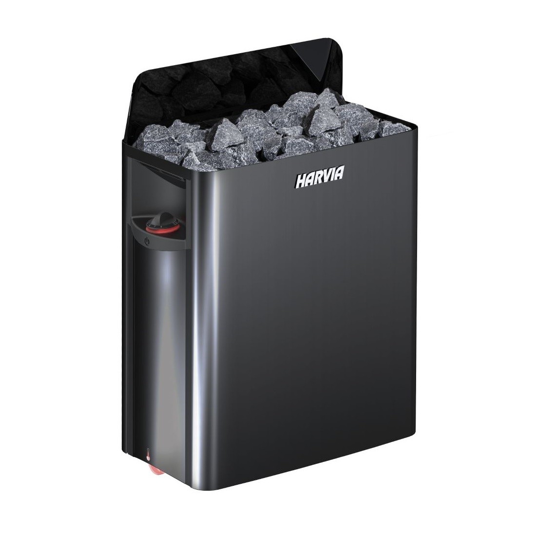 Печка за сауна с вградено управление Harvia The Wall 6,0 kW Black