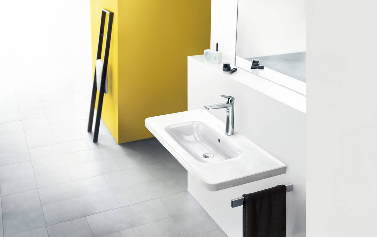 Hansgrohe cмесител за умивалник с pop-up витло за сифон LOGIS 190