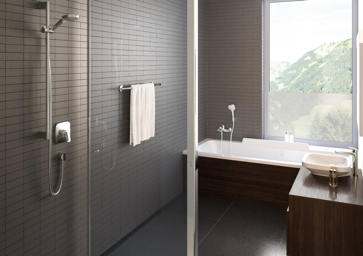 Hansgrohe cмесител за умивалник с pop-up витло за сифон LOGIS 190