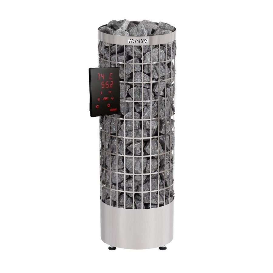 Печка за сауна Harvia Cilindro PC90XE, 9,0 kW с външно управление Harvia Xenio