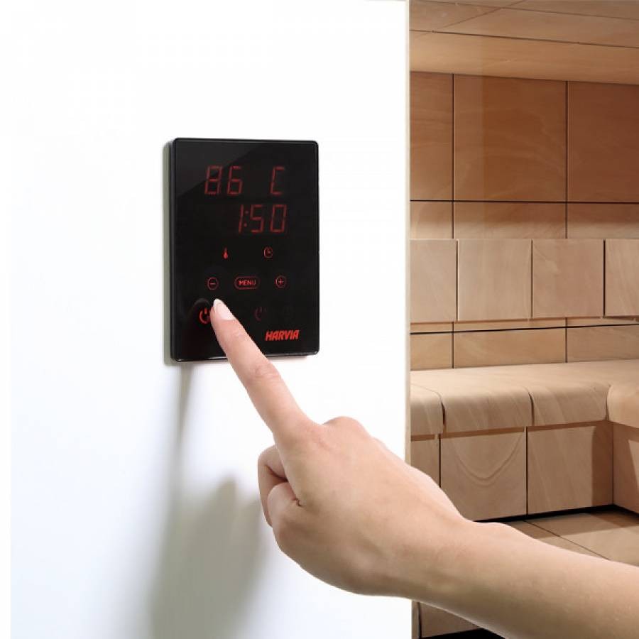 Печка за сауна Harvia Cilindro PC90XE, 9,0 kW с външно управление Harvia Xenio