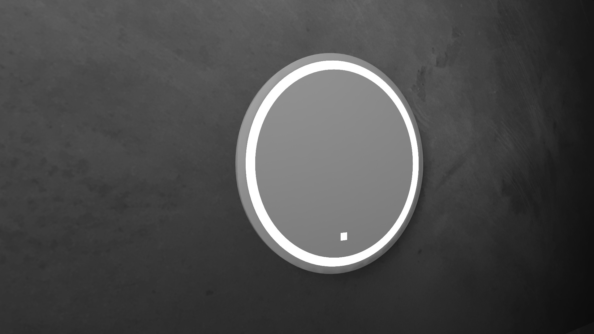 Кръгло огледало за баня с LED осветление