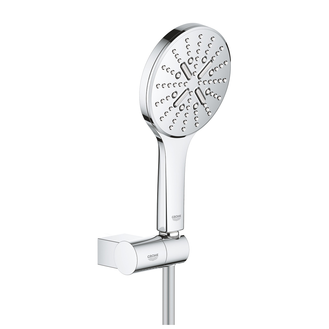 Grohe ръчен душ с 3 функции/струи и поставка за душ RAINSHOWER SMARTACTIVE 130