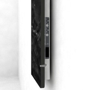 Лъчист отоплител за баня с акумулираща функция CLIMASTAR Slim 500 W, черен релеф