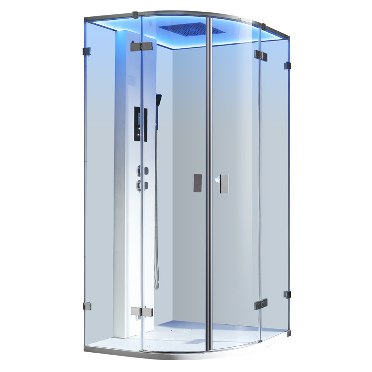 Парна душ кабина AWT 90x90 см, бял цвят