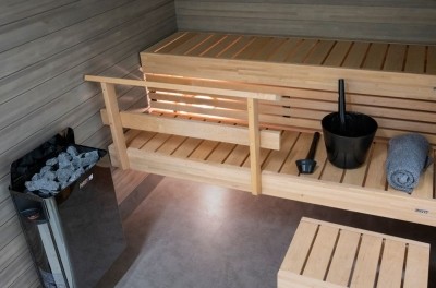 Печка за сауна с вградено управление Harvia The Wall 4,5 kW Black