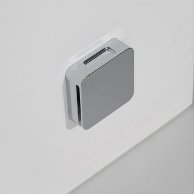 Парна душ кабина AWT LD206F15, 100x100 см, бял цвят, лява версия