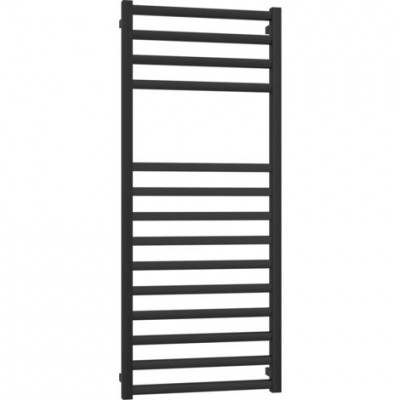 Ercos Square Nero 500×1500 хром лира за баня. черен мат