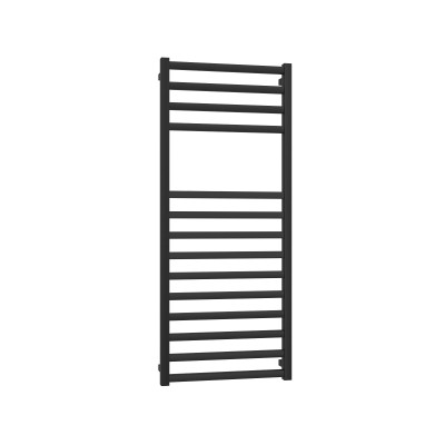 Ercos Square Nero 500×1200 хром лира за баня, черен мат