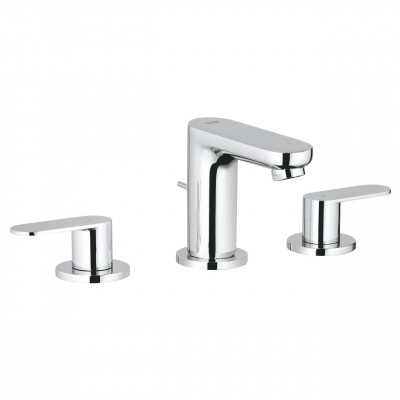 GROHE Eurosmart Cosmopolitan - Тридупков смесител за умивалник, двуръкохват...