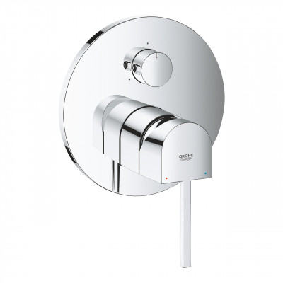 GROHE Plus - смесител за вграждане за душ с 3-посочен превключвател, едноръ...