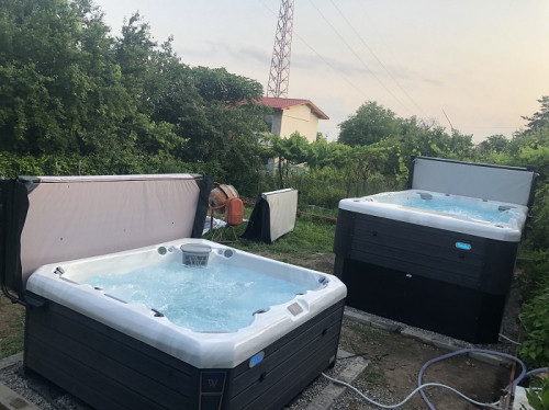 Проект минибасейн SwimSpa Danube W-flow и джакузи Wellis Palermo Sterling silver, Стара Загора 56
