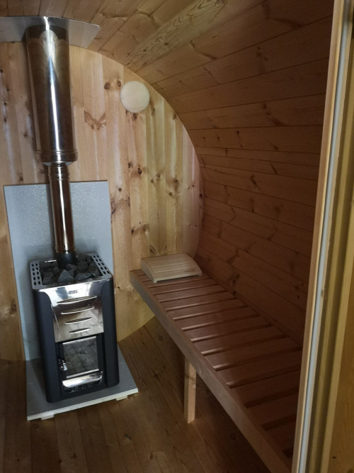 Външна сауна Барел S4PV, термодървесина, местност Камбаните 87