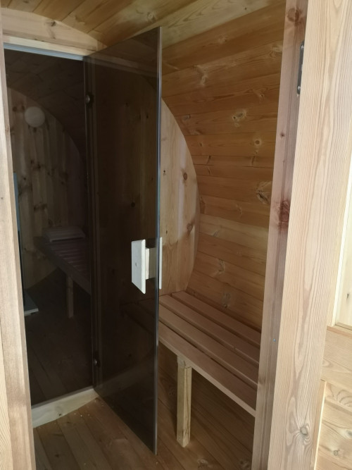 Външна сауна Барел S4PV, термодървесина, местност Камбаните 87
